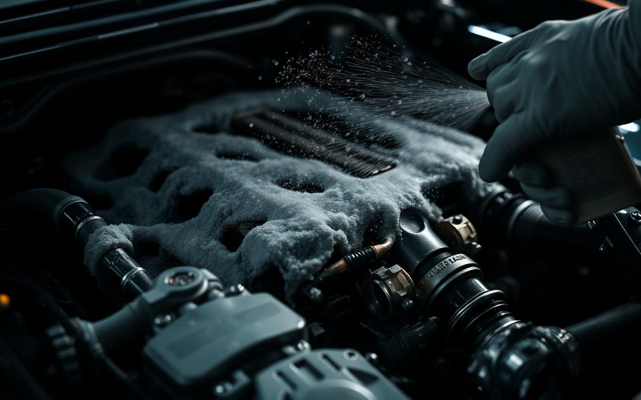 Limpieza profesional de motor